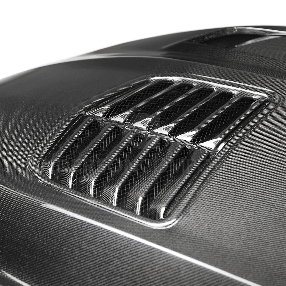 Anderson Composites 2016-2024 CHEVROLET CAMARO SS TYPE-T2 DOUBLE SIDED CARBON FIBER HOOD