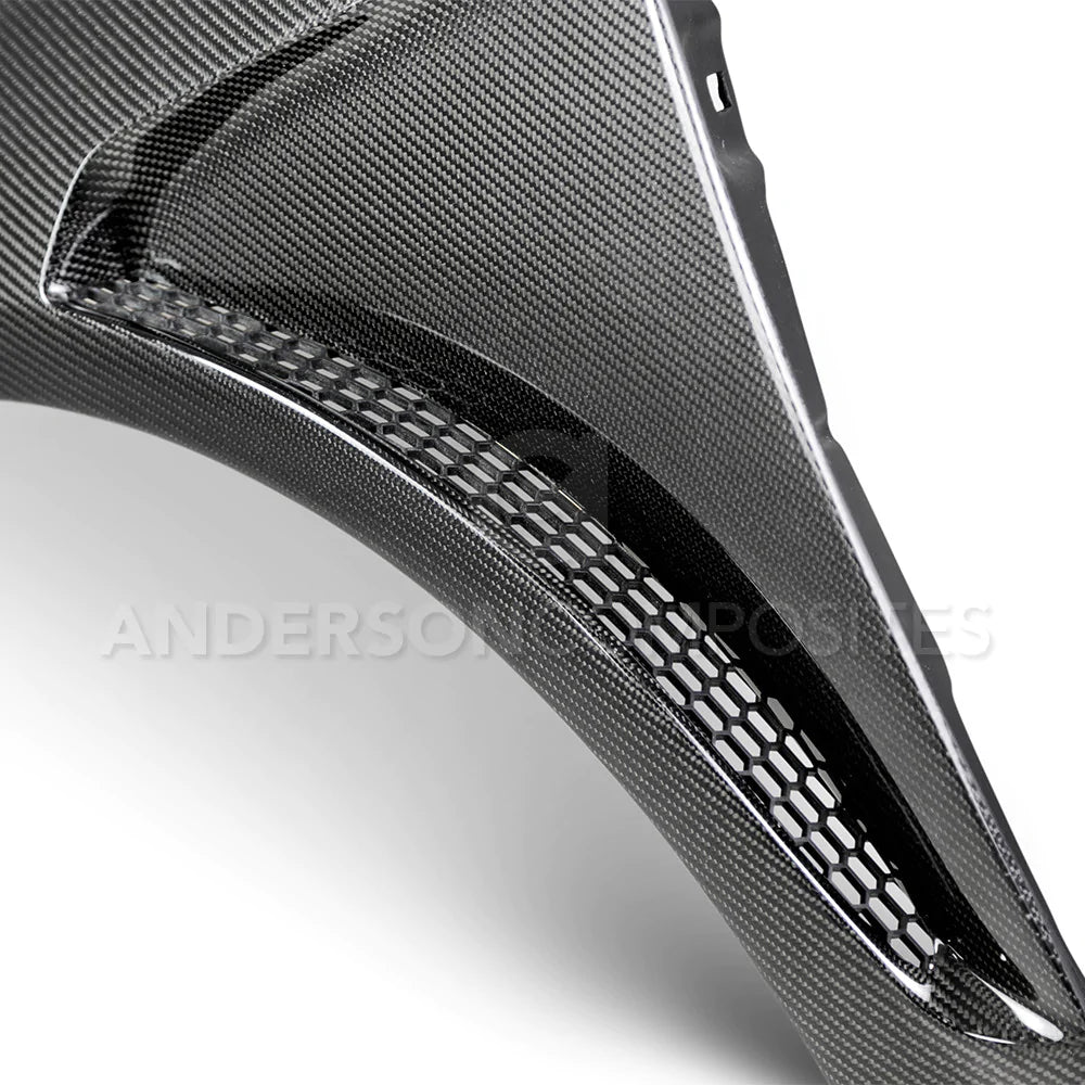 Anderson Composites 2016-2018 FORD FOCUS RS CARBON FIBER FENDERS (PAIR)