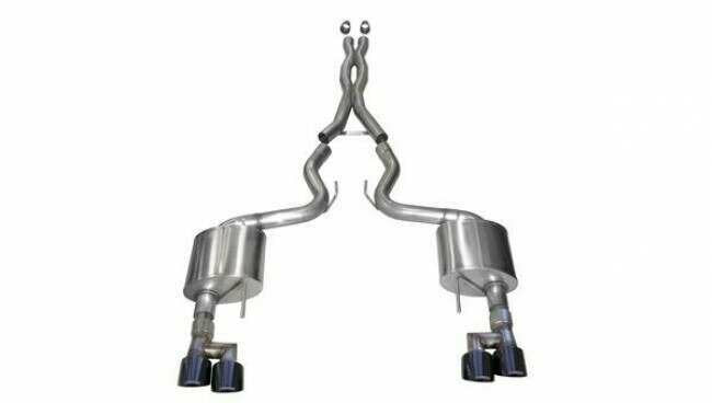 Corsa Performance 21040BLK 3" Xtreme Cat-Back Exhaust System with Black Quad Tips (2018-2022 Ford Mustang GT)