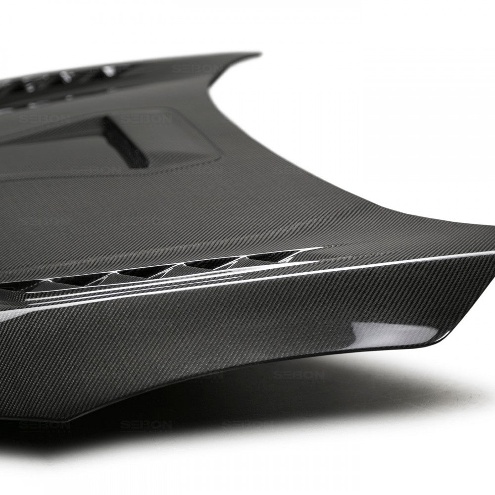 Seibon Carbon 2017-2021 HONDA CIVIC TYPE R TSII-STYLE CARBON FIBER HOOD