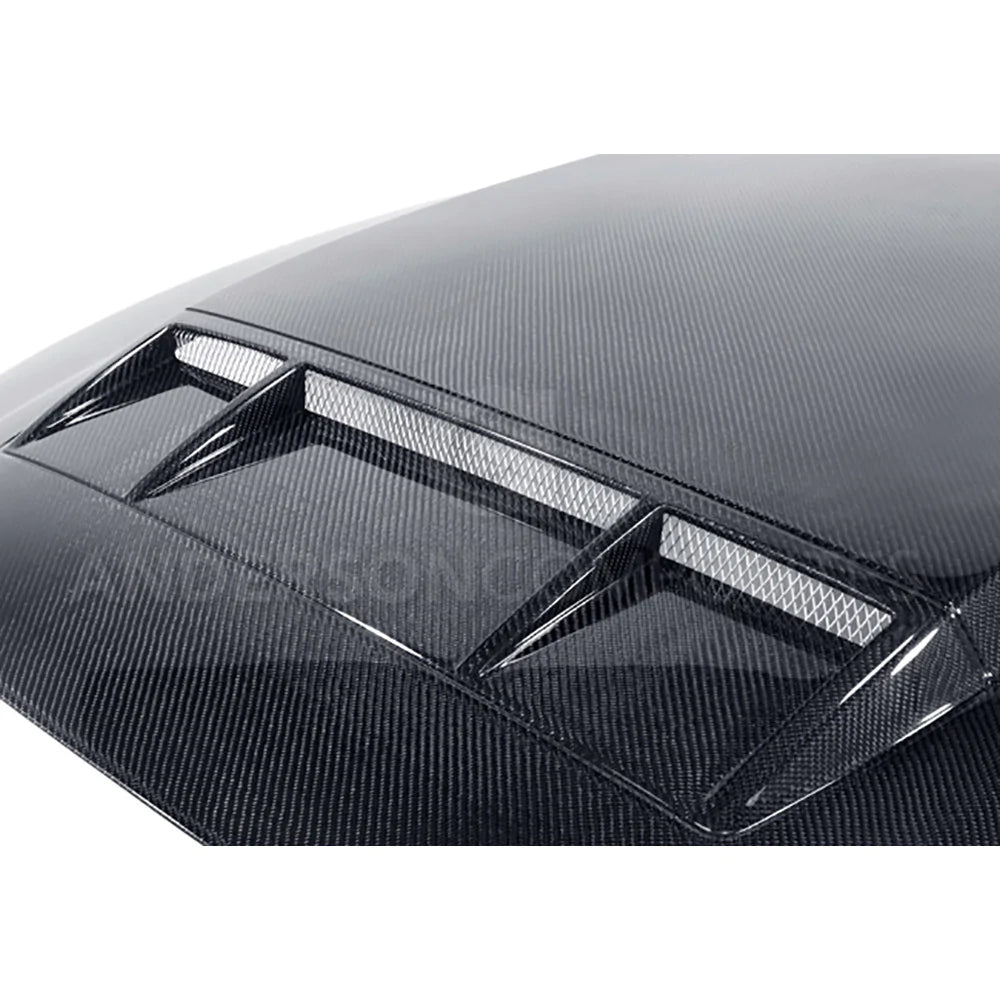 Anderson Composites 2010-2014 SHELBY GT500 & 2013-2014 MUSTANG CARBON FIBER RAM AIR COWL HOOD