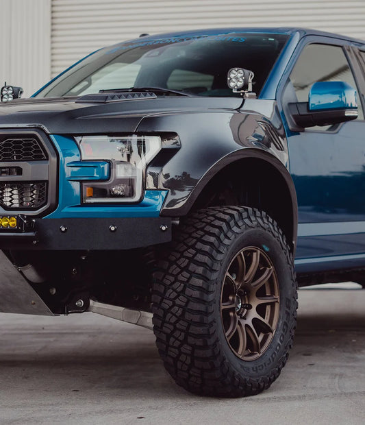 ANDERSON COMPOSITES 2017-2020 FORD RAPTOR TYPE-WIDE CARBON FIBER FRONT FENDERS (PAIR)