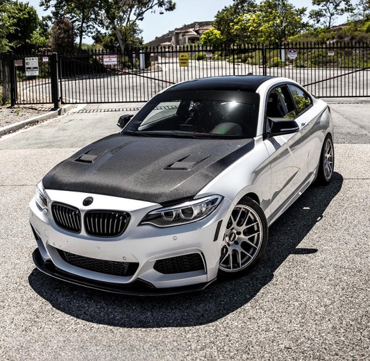 Seibon Carbon 2014-2021 BMW F22 2 SERIES COUPE / F87 M2 DV-STYLE CARBON FIBER HOOD