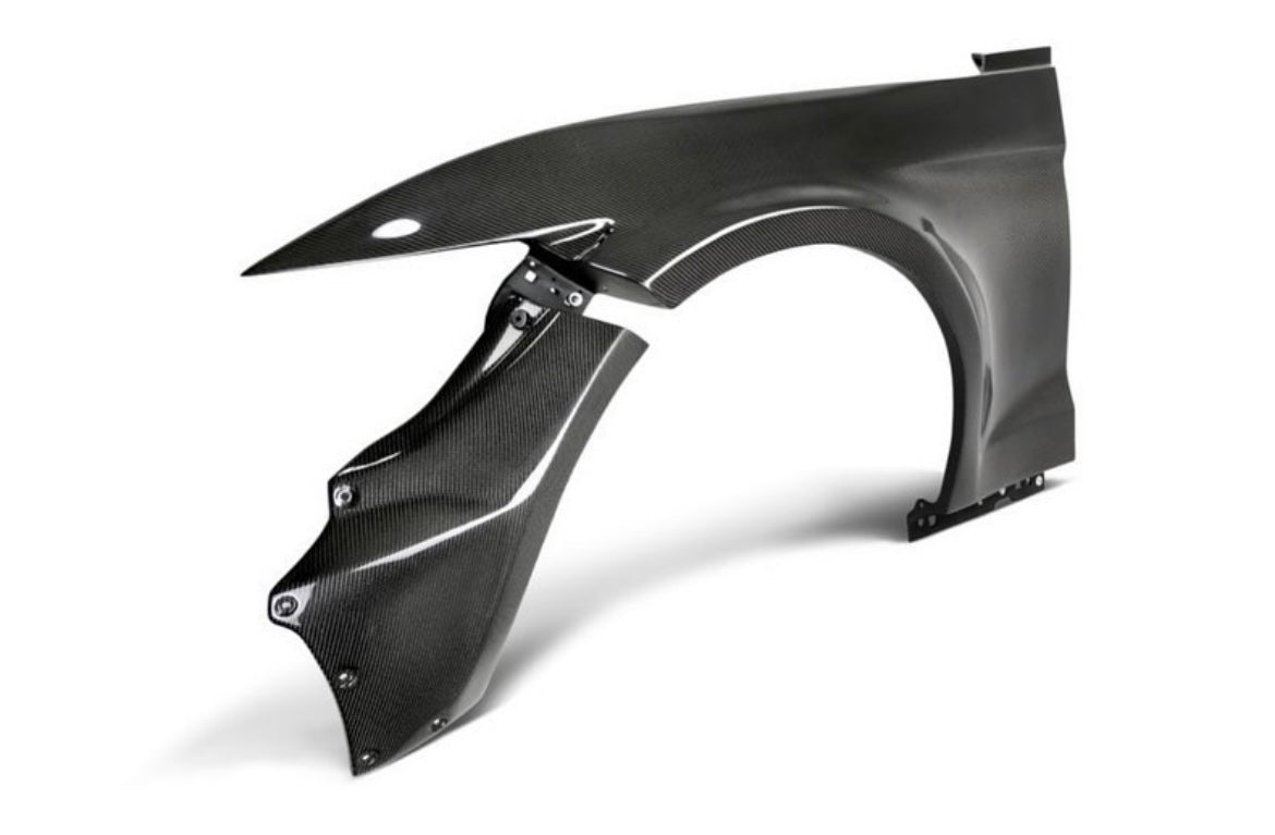 Anderson Composites 2018 - 2023 MUSTANG CARBON FIBER TYPE-JTP FRONT & REAR FENDER FLARE KIT (10 PCS)