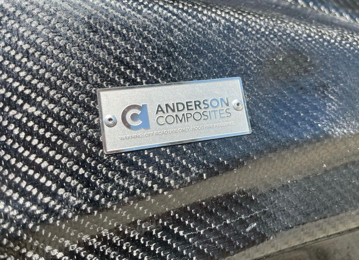 Anderson Composites 2016-2024 CAMARO TYPE-AZ DOUBLE SIDED CARBON FIBER HOOD